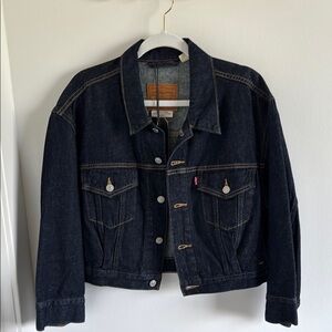 Levi's Dark Denim cropped Jacket